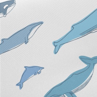 Giant Whale Family Midweight Cotton Poplin