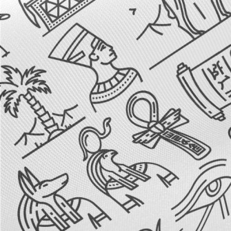 Ancient Egyptian Culture Midweight Cotton Poplin