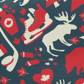 Canadian Ice Hockey Midweight Cotton Poplin