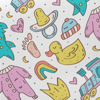 Baby Diaper Pacifier Toy Midweight Cotton Poplin