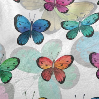 Colorful Butterflies Minky