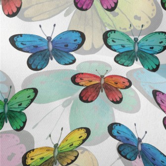 Colorful Butterflies Lightweight Performance Linen