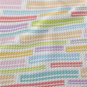 Artistic Strip Birdseye Piqué