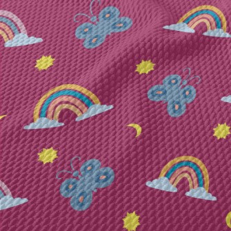Two-color Butterfly Rainbow Birdseye Piqué