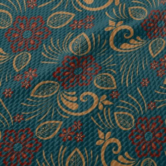 Line Classical Flowers Birdseye Piqué