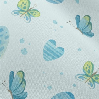 Watercolor Flying Butterfly Chiffon