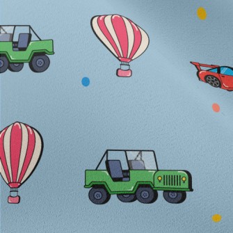 Truck Racing Sailing Chiffon