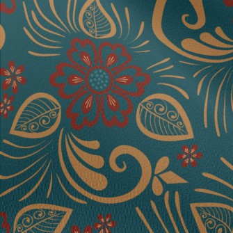 Line Classical Flowers Chiffon