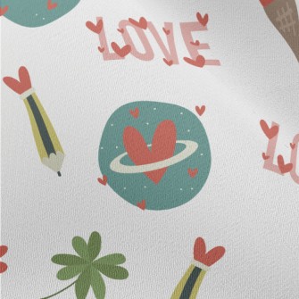 Vintage Love Pencil Leaves Chiffon