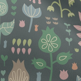 Childlike Cute Flowers Chiffon