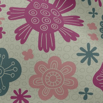 Circle Line Flower Chiffon