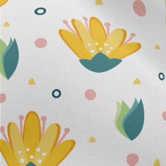 Cute Bright Flowers Chiffon