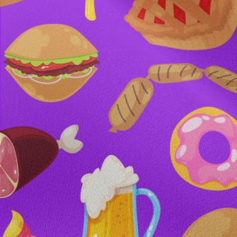 Delicious Meat Fast Food Chiffon