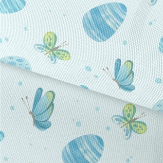 Watercolor Flying Butterfly Waterproof Oxford