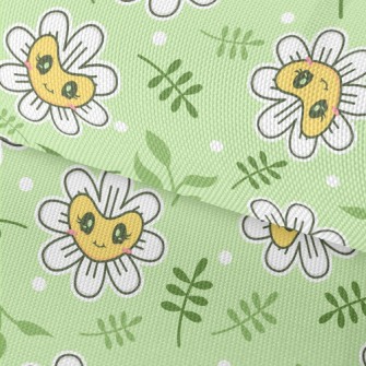 Shiny Eyes Flowers Waterproof Oxford