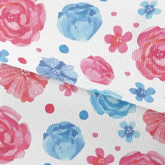 Watercolor Beautiful Flowers Waterproof Oxford