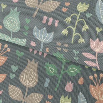 Childlike Cute Flowers Waterproof Oxford