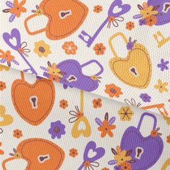 Playful Love Lock Key Waterproof Oxford