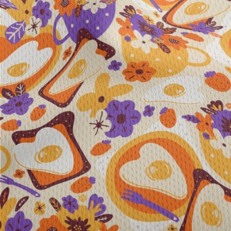 Love Poached Egg Athletic Mesh Flat Back