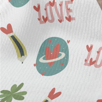 Vintage Love Pencil Leaves Terry