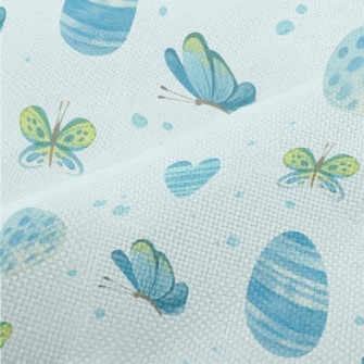 Watercolor Flying Butterfly Performance Linen