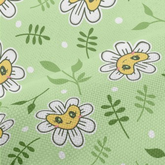 Shiny Eyes Flowers Performance Linen
