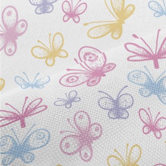 Pink Line Butterfly Performance Linen