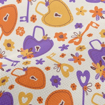 Playful Love Lock Key Performance Linen