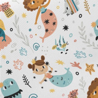 Mermaid Princess Jellyfish Twill
