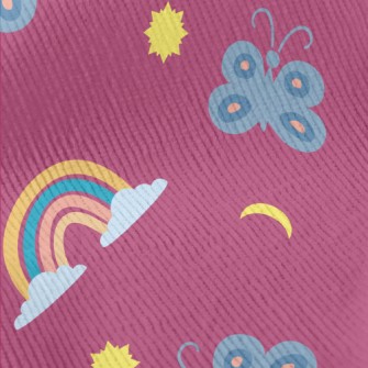 Two-color Butterfly Rainbow Standard Corduroy