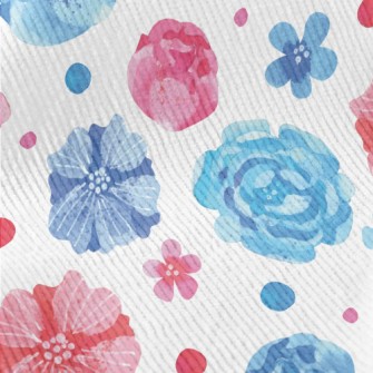 Watercolor Beautiful Flowers Standard Corduroy