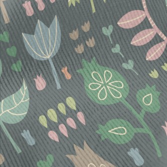 Childlike Cute Flowers Standard Corduroy