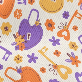 Playful Love Lock Key Standard Corduroy