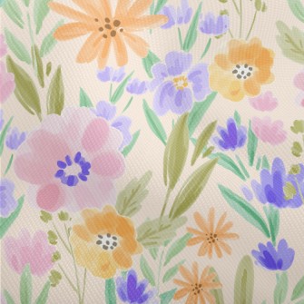 Watercolor Flowers Dobby