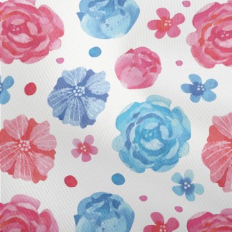 Watercolor Beautiful Flowers Dobby