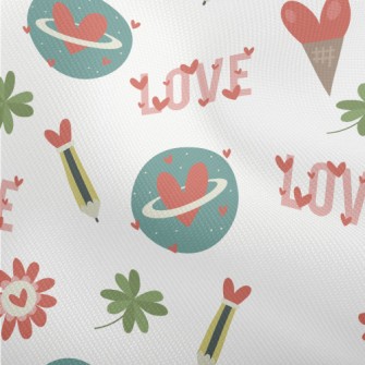 Vintage Love Pencil Leaves Dobby