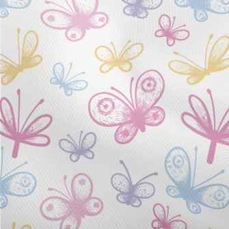 Pink Line Butterfly Dobby