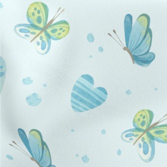 Watercolor Flying Butterfly Stretch Ponte