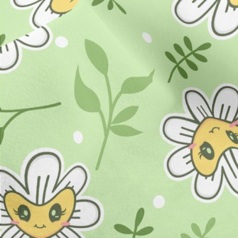 Shiny Eyes Flowers Micro Fleece