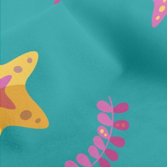Starfish And Seaweed Micro Fleece
