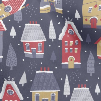Building Houses In The Snow Micro Fleece