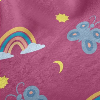 Two-color Butterfly Rainbow Minky