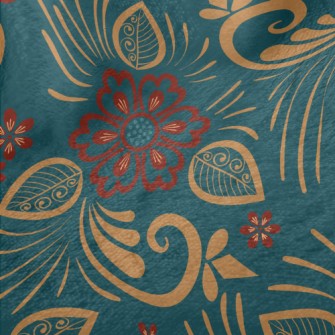 Line Classical Flowers Minky