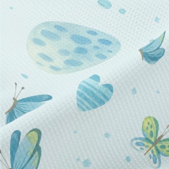 Watercolor Flying Butterfly Piqué