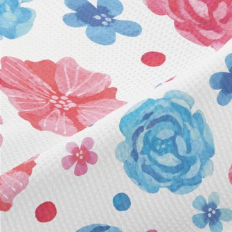 Watercolor Beautiful Flowers Piqué