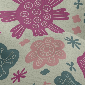 Circle Line Flower Lightweight Performance Linen