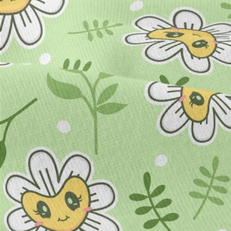Shiny Eyes Flowers Modern Jersey