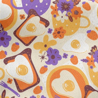 Love Poached Egg Jersey Backed Fleece