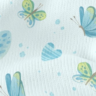 Watercolor Flying Butterfly Stretch Jersey