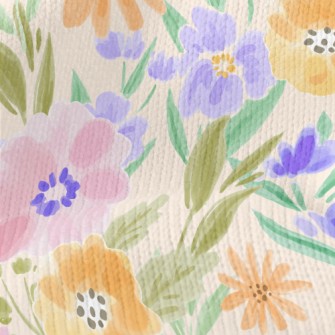 Watercolor Flowers Stretch Jersey